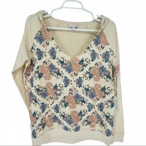 SHYANNE NWT Floral Pull Over Hoodie Shirt Medium